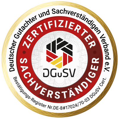 Siegel DGuSV: André Wulf, zertifizierter Sachverständiger für Schädlingsbekämpfung